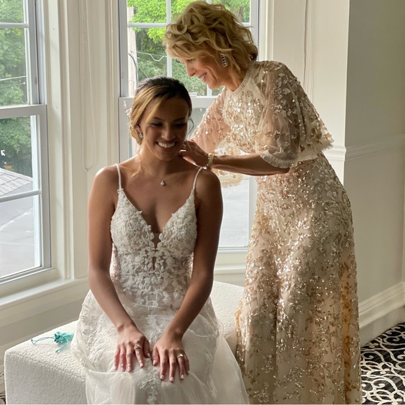 Needle and thread sequin ribbon dress - Picture 3 of 7